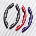 Seadear 2pcs Anti-slip Segmented Steering Wheel Protector Cover New Carbon Fiber Safe And Non Slip Car Accessory Universal For