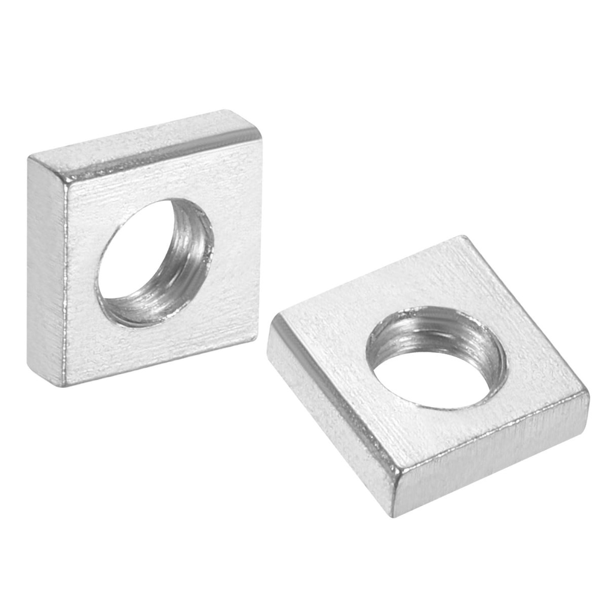 10pcs M4x7mmx2mm Square Nuts Carbon Steel Zinc Plated Coarse Thread Fasteners For Home Repairs And Professional Engineering