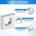 10pcs M4x7mmx2mm Square Nuts Carbon Steel Zinc Plated Coarse Thread Fasteners For Home Repairs And Professional Engineering