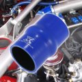 X Autohaux 100mm Length 54mm Inner Diameter Straight Hump Silicone Hose Coupler Intercooler Tube For Car Intake Piping Blue