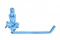Hampton Nautical Dark Blue Whitewashed Cast Iron Mermaid Toilet Paper Holder 10 -beach Bathroom Decoration 