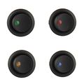 Yueton 12pcs Car Truck Rocker Round Toggle Led Switch On-off Control Blue Green Yellow Red 
