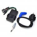 Moto1988 Ignition Coil And Igniter Cdi Box Spark Plug Compatible With Honda 350 Trx Rancher Trx350 Fe Fm Te Tm 2x4 4x4