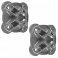 Caltric 2x Rear Wheel Hub Compatible With Polaris
