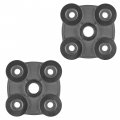 Caltric 2x Rear Wheel Hub Compatible With Polaris