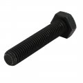 Uxcell 8 Grade M10x50mm Full Threaded Left Hand Thread Hex Head Bolt Black 2pcs