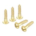 Wood Screws M2 5 X 10mm Slotted Round Head Brass Self-tapping Screw 20 Pcs 