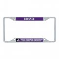 Desert Cactus Texas Christian University Tcu Horned Frogs Metal License Plate Frame For Front Or Back Of Car Officially 