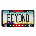 Ipick Image For Honda Civic Si Red Racing Stripe Black Real Carbon Fiber License Plate Frame