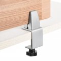 Uxcell Partition Support Bracket 2pcs Adjustable Desk Divider Clamp Privacy Panel For 3 2-9mm Thick White