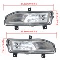 Labwork 1 Pair Fog Lights Replacement For 2017-2020 Nissan Rogue S Sl Sv Hybrid Driving Switch Bezel Wires Clear Lens