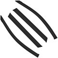 4pcs Side Window Deflectors For 2006 To 2012 Toyota Rav4 Outside Mount Rain Guards With Smoked Tint Tape On Wind Air 