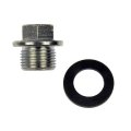 Subaru Forester 1998-2013 Oil Drain Plug Steel Material Silver Gasket Hex Head Drive Fine Thread Replacement For 032510
