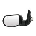 Black Driver And Passenger Side View Mirror Textured With Power Adjustment Compatible For 2012-2016 Honda Cr-v 76250t0aa01