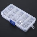 500pcs M2 Solid Rivets Flat Head Aluminum Rivet Brazier 3mm-18mm Length Rivet