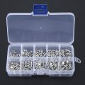 500pcs M2 Solid Rivets Flat Head Aluminum Rivet Brazier 3mm-18mm Length Rivet