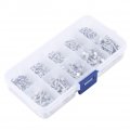 500pcs M2 Solid Rivets Flat Head Aluminum Rivet Brazier 3mm-18mm Length Rivet