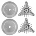 Caltric 2 Spindle Assembly Pulley Compatible With Husqvarna Lr110 Lr111 Lr12 Lr120 Lr121 Lr 122 125
