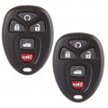 Ocpty 2x Uncut Keyless Entry Remote Key Fob Shell Replacement For Buick Allure Lacrosse For Chevy Cobalt Malibu Saturn Aura Sky