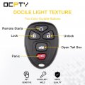 Ocpty 2x Uncut Keyless Entry Remote Key Fob Shell Replacement For Buick Allure Lacrosse For Chevy Cobalt Malibu Saturn Aura Sky