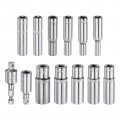 Uxcell Socket Accessory Set 4-14mm Deep 360a Rotatable Hex Shank Impact Driver Adaptor Universal Joints With 1 4 Drive