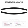 Ocpty Window Visors Fits For 2006-2011 Honda Civic Tape-on Rain Guards Side Deflectors 2 Pieces 2pcs Front Doors