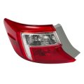 Rear Tail Light Brake Lamp Assembly Driver Side Left For Toyota Camry 2012 2013 2014 Replacement 8156006470 To2804114 Red And
