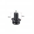 Uxcell M4 X 8mm Carbon Steel Phillips Pan Head Machine Screws Bolts Combine With Spring Washer And Plain Washers 50pcs