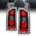 Amerilite Black Euro Replacement Brake Tail Lights Set For 1988-1998 Suzuki Vitara Passenger And Driver Side