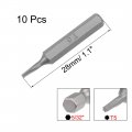 Uxcell Torx Bits 10pcs 5 32 Inch Hex Shank T5 Screwdriver Bit Set 28mm Length S2 Screw Driver Kit Tools