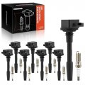 A-premium Set Of 16 Ignition Coil Pack And Iridium Spark Plugs Compatible With Ford F-150 2018-2021 Mustang 2020 5 0l Replace