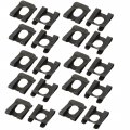 Uxcell 20pcs Fit 10mm Dia Bolt 65mn Steel Spring U Clip Nut Black 22mm X 18mm