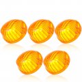 5 Amber Round-shape Cab Marker Light 9069a Lens For Chevrolet Truck Pickup 1973-1991 K30 K20 Suburban K10 C10 Blazer K5 C70 C60 