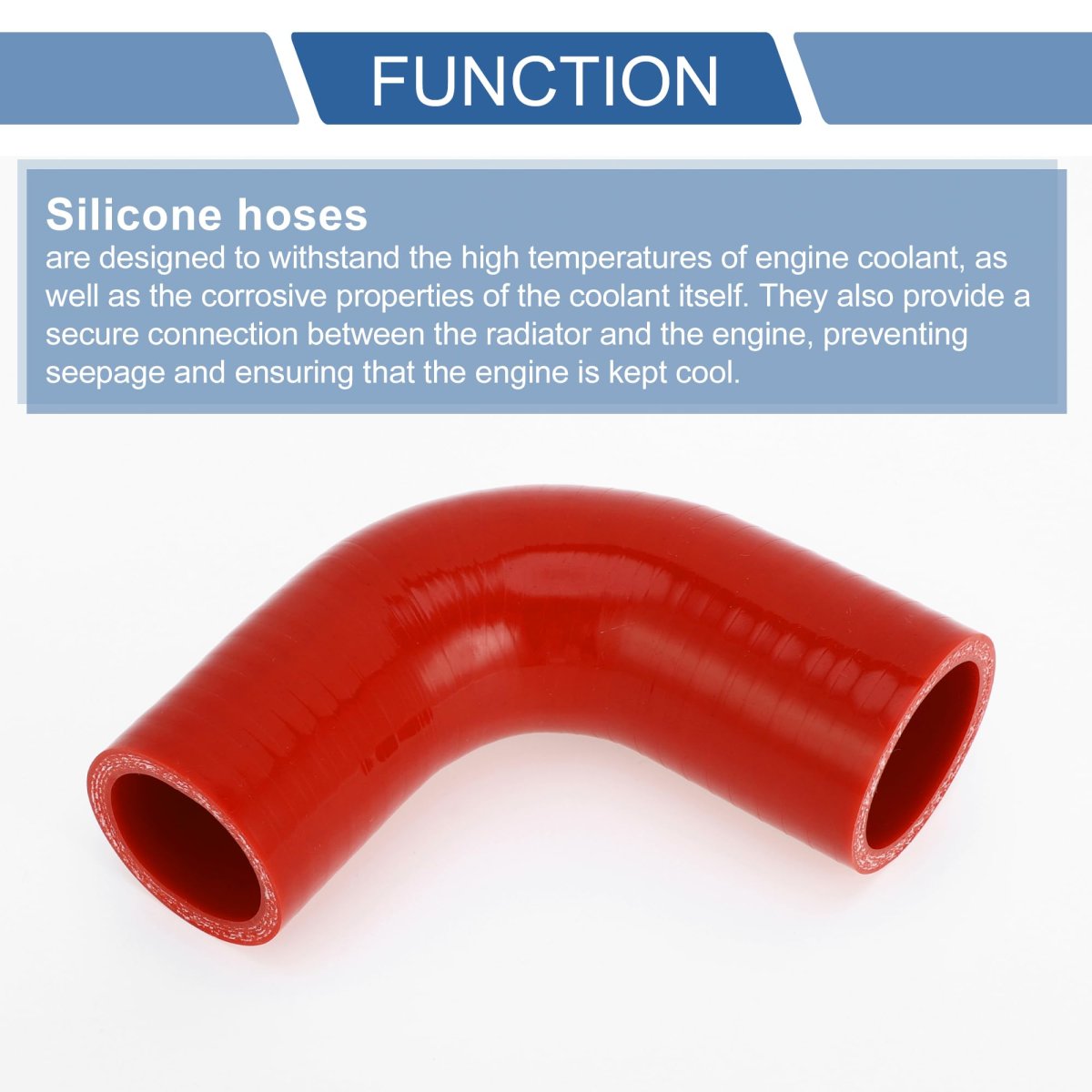 1 Pcs 35mm 38 -38mm 50 Id 90mm 3 54 Length 90 Degrees Red Car Silicone Hose Coolant Universal