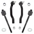 Boxi 4pcs Front Inner Outer Tie Rods Replacement For Acura Mdx 2001 2002 2003 2004 2005 2006 Honda Pilot 2007 2008 Es3717 
