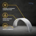 Recpro Trailer Single Round Aluminum Fender Diamond And Smooth Design Diamond Plate 10 X 36 18