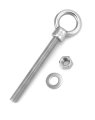 Threaded Eyebolts 5 Pack 8 In X 6 Long Stainless Steel Marine Grade Shoulder Eye Bolt With Nuts Wd15199