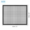 Uxcell Window Screen Mesh 24 X 31 Diy Fiberglass Netting Black Frame With Hook And Loop Adhesive Edging For Bedroom Living Room