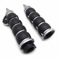 Smt- 1pair Black 22mm Spike Handlebar Hand Grips Rubber Throttle Boss For Yamaha P N Trhb114-k-22
