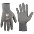 Ge Safety Work Gloves Pu Dipped Gray Polyurethane Coating 12 Pack Xl
