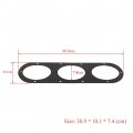 Qiilu 2 Pcs Universal Aluminium Alloy Rear Bumper Race Air Diversion Diffuser Panel Car Styling