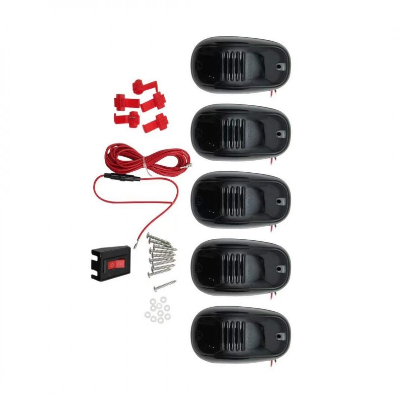 Amber Led Cab Roof Top Marker Running Lights For Ford Jeep Dodge Truck Suv