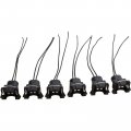 Set Of 6 Fuel Injector Connector Pigtails Compatible With 1987-2006 Audi Buick Chevy More Oem Fit Wh1005x6