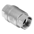 Stainless Steel Vertical Check Valve For Inline Pipeline 3 4 Inch Female Thread Wog 1000