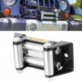Akozon Winch Roller Guide Fairlead Cable Side By Mount Heavy Duty 125mm 5in Hole Diatance Universal