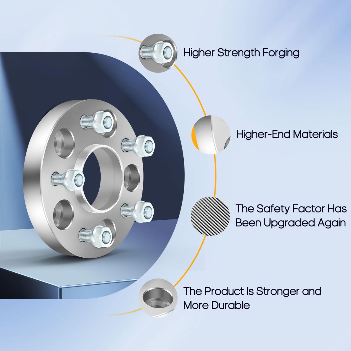 2pcs 5x4 75 To Wheel Spacers 1 Adapters 7 16 Studs 70 3mm Center Fit For 1974-1975 Buick Apollo 1970-1971 Gs 1969 350