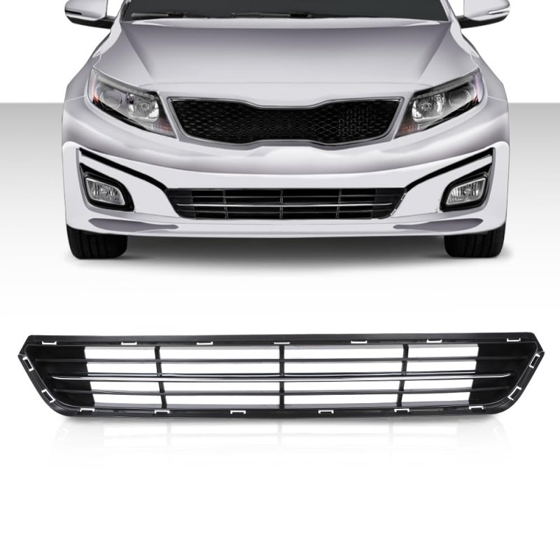 Front Lower Bumper Radiator Grill Chrome Black For Kia Optima Limited Sx Lx Ex 2014 2015 Part Number 865614c700