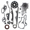 Cns Timing Chain Kit 2 Heavy Duty Metal Guide Rails With Water Pump Compatible Replacement For 85-95 Toyota 4l 4runner Pickup 