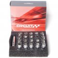 Circuit Performance Forged Steel Extended Open End Hex Lug Nut For Aftermarket Wheels 12x1 25 Chrome 20 Piece Set Tool