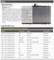 Radiator Compatible With 2012-2017 Toyota Camry